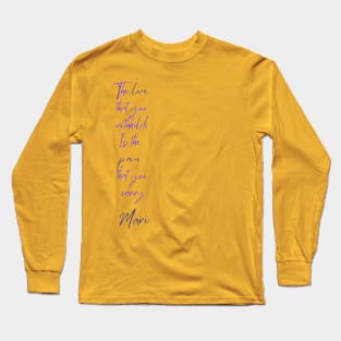 Purple Scripture Long Sleeve T-Shirt